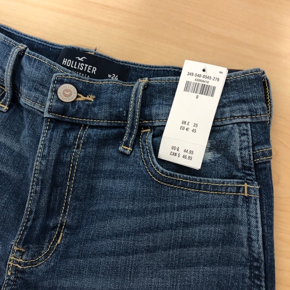 Size 0 w24 Hollister High Rise Short Shorts NWT - Picture 5 of 5